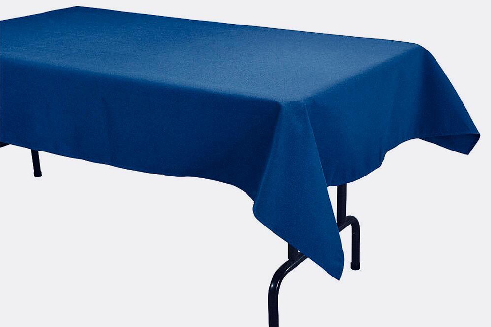 que te diviertas Discriminatorio construcción naval Cubremantel tela Azul 2.00 x 90 para mesa rectangular - Alquiler de  Mobiliario para Eventos Málaga